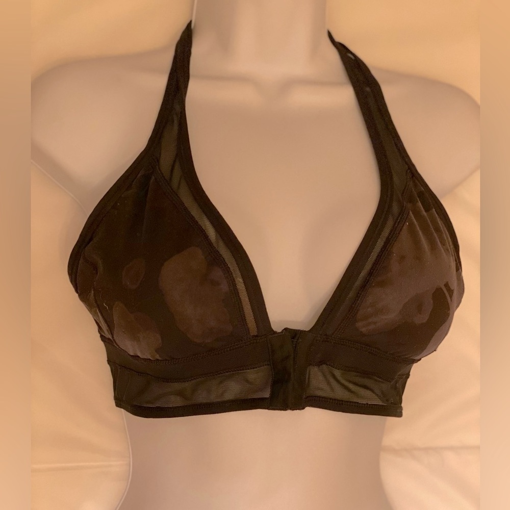 Lululemon Camo Black Gray Sport Bra, Small